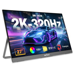 �Q�[�~���O���j�^�[ 27�C���` 2K QHD 320Hz �����IPS�t���p�l�� �|�[�^�u�����j�^�[ ���� HDR�Ή� �u���[���C�g�J�b�g ���^ �X�s�[�J�[���� Type-C HDMI�ڑ� �Ǌ|���Ή� �ݑ�Ζ�