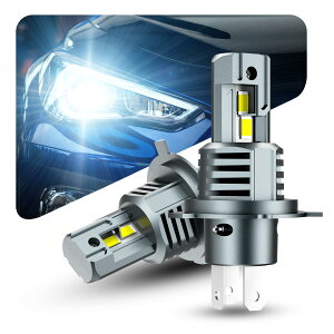 LED�w�b�h���C�g H4 Hi/Lo �Ԍ��Ή� 28000LM 6000K �z���C�g ���� �o���u �n���Q���T�C�Y ���ɐ� DC12V 55W IP68�h�� ������]��p�t�@�� �u�ԋN�� ������