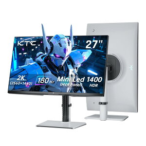 �Q�[�~���O���j�^�[ 27�C���` 2K 1440P �~�jLED 180Hz HDR1400 sRGB148% �A�_�v�e�B�u���� HDMI DisplayPort �������� �p�x���� �t���f�B�X�v���C