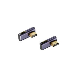 HDMI�ϊ��A�_�v�^ 8K 60Hz 4K 120Hz UHD 2.1 3D�Ή� mini HDMI �X�g���[�g L�� U���^ 2�Z�b�g ���� �ϊ��R�l�N�^