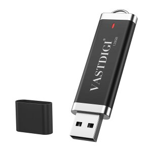 USB������ 128GB USB2.0 �����]�� �L���b�v�� �X�g���b�v�z�[���t�� LED�C���W�P�[�^���� �t�@�C�� �o�b�N�A�b�v ABS�f�� �u���b�N