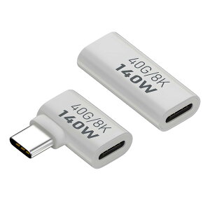 USB-C �A�_�v�^�[ 2�Z�b�g L�^ �ϊ��R�l�N�^ 40Gbps �����f�[�^�]�� 140W �}���[�d 8K 60Hz �f���o�� �f���h�~ �X�}�z �m�[�gPC �Q�[���@�Ή� �^�C�vC �ڑ��[�q �����A�_�v�^