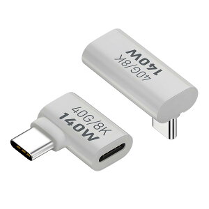 USB-C �A�_�v�^�[ 2�Z�b�g 40Gbps�����]�� PD140W�}���[�d 8K 60Hz�f���o�� 90�xL�^ �f���h�~ �^�C�vC�ϊ��R�l�N�^ �X�}�z �m�[�gPC �Q�[���@�Ή�