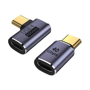USB-C�A�_�v�^�[ �ϊ��R�l�N�^ 2�Z�b�g 40Gbps�����]�� PD100W�}���[�d 8K 60Hz�f���o�� L�^ 90�x �f���h�~ �^�C�vC �X�}�z �m�[�gPC �Q�[���@�Ή�