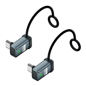 Type-C �A�_�v�^�[ 80Gbps PD240W �}���[�d 8K60Hz L�� �I�X-���X 2�Z�b�g �X�g���b�v�t �ϊ��R�l�N�^ �����f�[�^�]�� ���掿�f���o�� ���ϋv �����P�[�u�� �ϊ��v���O