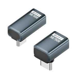 Type-C �A�_�v�^�[ L�� 2�Z�b�g 80Gbps PD240W �}���[�d 8K60Hz �����f�[�^�]�� �ϊ��R�l�N�^�[ �I�X ���X 240W�Ή�