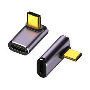 USB Type-C �ϊ��A�_�v�^ 2�Z�b�g �X�g���[�g L���^ 40Gbps �����f�[�^�]�� 240W �}���[�d �f���o�� 8K 4K�Ή� �����R�l�N�^ ���^ �R�l�N�^