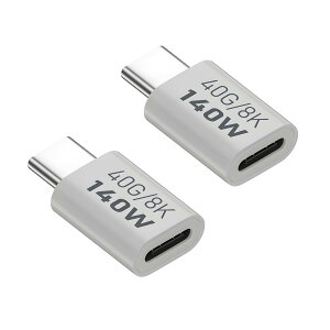 USB-C �A�_�v�^�[ 2�Z�b�g L���^ �ϊ��R�l�N�^ 40Gbps �����]�� PD 140W �}���[�d 8K 60Hz �f���o�� �f���h�~ �X�}�z �m�[�gPC �Q�[���@�Ή� �^�C�vC ���� �ڑ��[�q