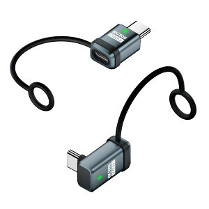 USB Type-C �A�_�v�^�[ L�� �ϊ��R�l�N�^ 80Gbps 240W �}���[�d 8K60Hz �����f�[�^�]�� �I�X ���X 2�Z�b�g �X�g���b�v�t