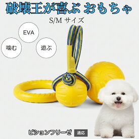 【最大40%OFFクーポン配布中】 犬用 おもちゃ EVA リング ドーナツ ボール 噛む 遊び用 ペット玩具 軽量 素材 水に浮く 運動 遊び ストレス 発散 小型犬 中型犬 大型犬 対応 ビションフリーゼ犬 ビション