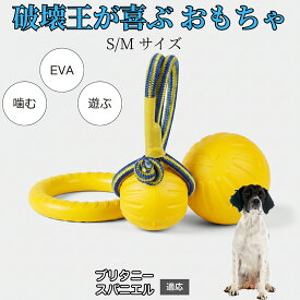 【最大40%OFFクーポン配布中】 犬用 おもちゃ EVA リング ドーナツ ボール 噛む 遊び用 ペット玩具 軽量 素材 水に浮く 運動 遊び ストレス 発散 小型犬 中型犬 大型犬 対応 ブリタニースパニエル犬 ブリタニー