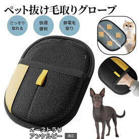 【最大40%OFFクーポン配布中】 ペット用静電気除去手袋 毛取りグローブ 犬 猫 ペットグルーミング 手袋型ブラシ 両面使用可 左右兼用 ふわ毛除去 お手入れ簡単 ペット用クリーナー 猫毛取り 犬毛取り グローブタイプ オーストラリアンケルピー犬 ケルピー