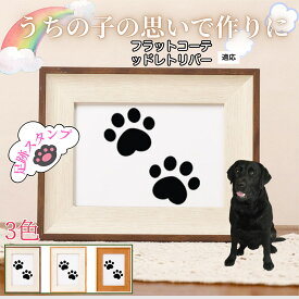 【最大40%OFFクーポン配布中】 ペット用足あとスタンプ 作成キット 汚れない足形 肉球スタンプ 手形 足形 型取り 簡単 安心 足跡パッド 犬 猫 記念 メモリアル 転写プリント オリジナル保存用 足形作成キット フラットコーテッドレトリバー犬