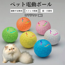 【最大40%OFFクーポン配布中】 ペット用 電動 おもちゃ ボール 自動 回転 不規則 動作 光る USB 充電 Type-C 静音 設計 2モード 切替 犬 猫 対応 室内 遊び 留守番 用 ヒマラヤン猫種 ヒマラヤン