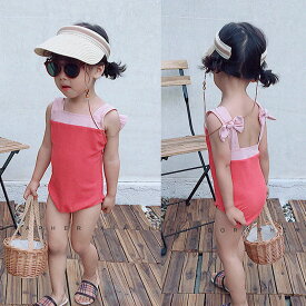 ＼今だけ限定★ポイント10倍／キッズ 韓国 水着 女の子 ワンピース swim swimsuit swimwear kids ジュニア 子供 子供服 子ども おしゃれ 可愛い かわいい 90 100 110 120 130 140 150 160 ラッシュガード ストライプ 花柄 フラワー flower リボン フリル 体型カバー タン