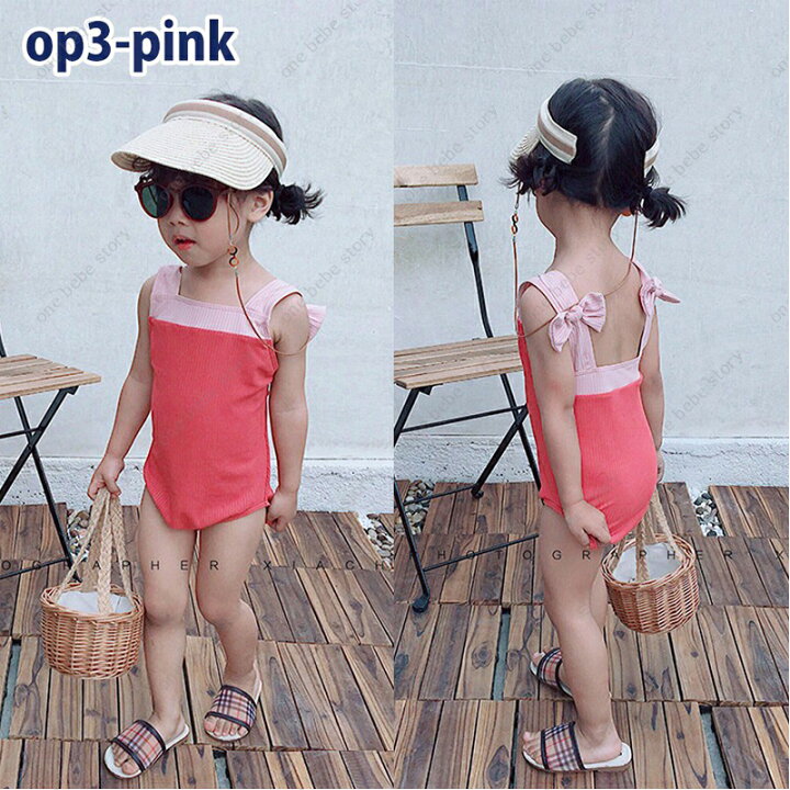 楽天市場 割引 クーポン配布中 キッズ 韓国 水着 女の子 ワンピース Swim Swimsuit Swimwear Kids ジュニア 子供 子供服 子ども おしゃれ 可愛い かわいい 90 100 110 1 130 140 150 160 ラッシュガード ストライプ 花柄 フラワー Flower リボン フリル 体型カバー
