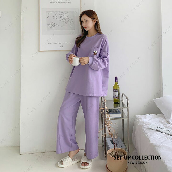 楽天市場】＼10%OFF！お買い物マラソン限定／ ルームウェア 上下セット 