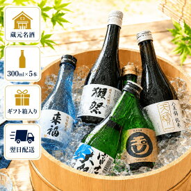 日本酒 飲み比べセット 300ml 5本 獺祭入り 人気蔵 地酒 飲み比べ ギフト お中元 夏ギフト プレゼント 贈り物 誕生日 お祝い 家飲み 晩酌 お試し 送料無料 小野酒店