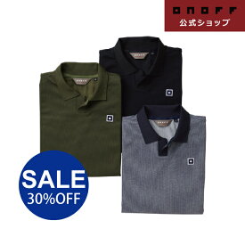 2026年春夏モデル【オノフ】ゴルフ メンズポロシャツ OCP201 ゴルフウェア 半袖 スキッパー／ONOFF Men's Polo Shirt