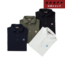 2026年春夏モデル【オノフ】ゴルフ メンズポロシャツ OCP301 ゴルフウェア 半袖 ワイドカラー／ONOFF Men's Polo Shirt