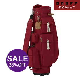【オノフ】 ゴルフ レディス キャディバッグ OB0722 刻印無料 軽量 8.5型 ナイロン／ONOFF Caddie Bag
