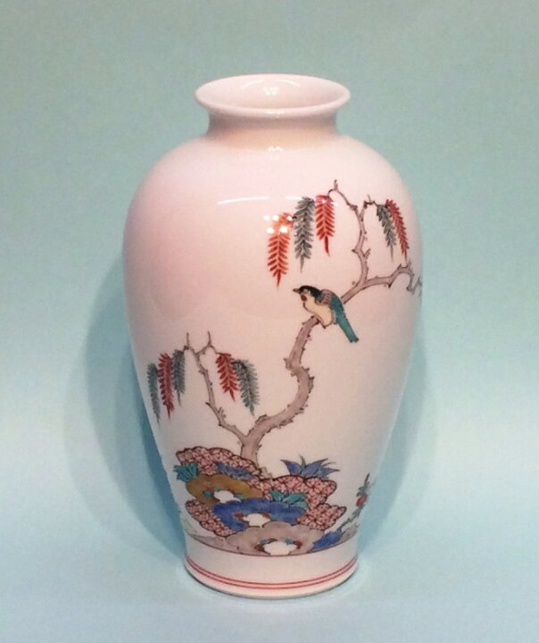 楽天市場】酒井田柿右衛門（十四代） 「錦 柳鳥文 花瓶」 共箱 : 小野画廊