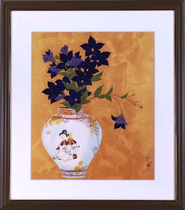 楽天市場】岩田正巳 「花と古伊万里」 木版 : 小野画廊