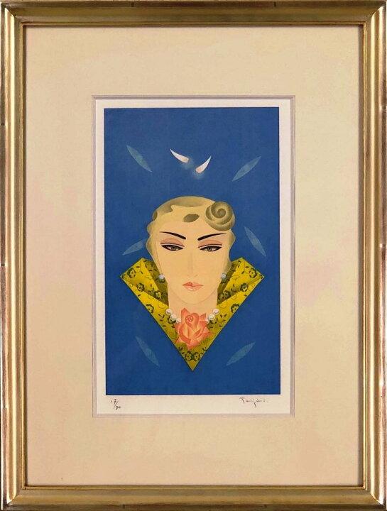 楽天市場】谷川泰宏 「月花」 リトグラフ : 小野画廊