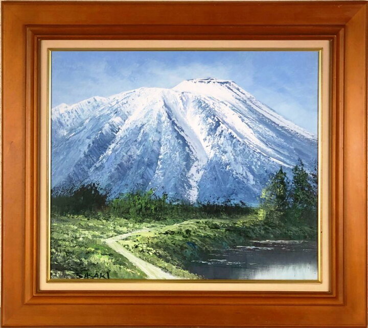 楽天市場】佐々木賢光 「岩手山」 油彩10号 : 小野画廊