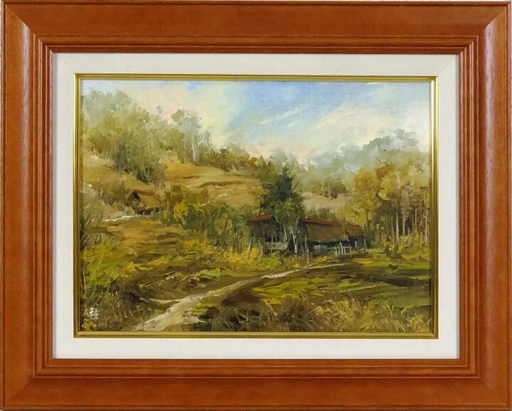 楽天市場】三森 桂 「山村風景」 油彩4号 : 小野画廊