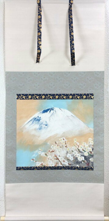 楽天市場】堅山南風 「梅花富士」 リトグラフ掛軸 : 小野画廊