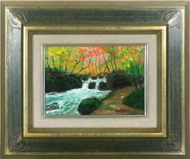 今川和男　「阿修羅の流れ」　油彩SM