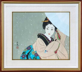 今野由恵　「春の雪」　日本画8号