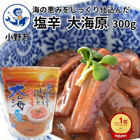 楽天ランキング1位獲得【公式】海の恵みをじっくり仕込んだ塩辛大海原300g【小野万】工場直送 メーカー直送 肉厚 柔らかい 甘口 大容量 塩辛 いか塩辛 イカの塩辛 冷蔵 いか 珍味 ご飯のお供 おかず 酒の肴 気仙沼 しおから おおうなばら おのまん