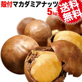 マカダミアナッツ 送料無料 殻付き マカデミアナッツ 5kg（1kg×5袋） オーストラリア産 ロースト 製菓材料 ナッツ おつまみ おやつ P25Apr15 ※専用のナッツクラッカーが必要です