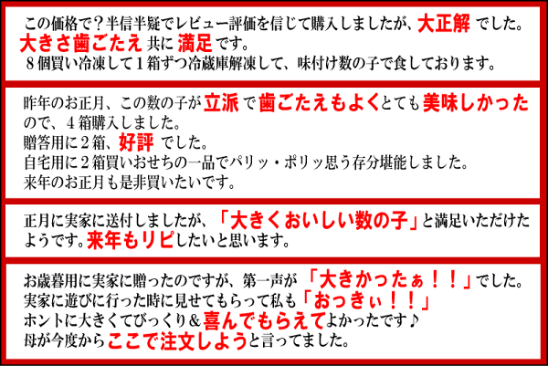 2018年新物入荷数の子塩数の子お歳暮ギフト/塩数の子500g特大(アメリカアラスカ産原料,北海道加工)マルイチ鈴木水産【楽ギフ_のし宛書】※同梱5箱(14,900円)で送料無料※1箱〜4箱まで送料1,300円必要