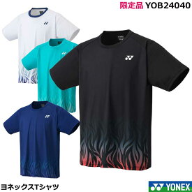 限定 ヨネックス ヨネックス Tシャツ　YOB24040　半袖　男女兼用　ユニサイズ 日本バドミントン専門店会オリジナル限定品 【1商品のみネコポス発送可能】テニス、ソフトテニス、バドミントン