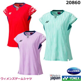 ヨネックス ゲームシャツ　20860・2025新製品8月下旬発売【1商品のみネコポス発送可能】ウィメンズ　レディーステニス・ソフトテニスゲームシャツ　バドミントンゲームシャツ　女性用ゲームウェア　　ユニフォーム【ポスト投函対応】2025年秋冬発売モデル