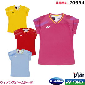 【レビュー投稿でクーポンGET】【新製品予約】【送料無料】2月上旬発送 2026年数量限定　ヨネックス ウィメンズゲームシャツ　20964【1商品のみネコポス発送可能】テニス・ソフトテニスゲームシャツ　バドミントン 女性用ゲームウェア【ポスト投函対応】入荷次第発送
