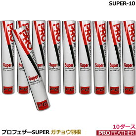 シャトルコック　スーパー（SUPER)ガチョウ羽根【10ダース】PRO FEATHER