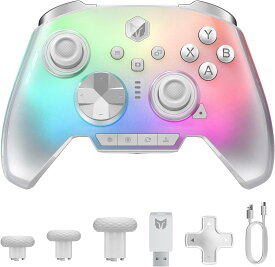 【お買い物マラソンは特別価格！クーポン配布中】BIGBIG WON Rainbow3 コントローラー 無線 有線 接続 ホールジョイスティック 2000Hzポーリングレート 超低遅延 シリコングリップ アプリ対応 FPS プロゲーマー ワイヤレス Switchコントローラー Nintendo Switch ゲーム