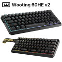 ＼新生活わくわくSALE！／最新 Wooting 60HE v2 ゲーミングキーボード 8000Hz ラピッドトリガー 0.1mm作動 磁気スイッ…