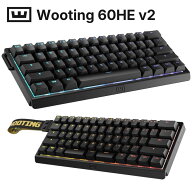 ＼遊びまるごと応援SALE！／最新 Wooting 60HE v2 ゲーミングキーボード 8000Hz ラピッドトリガー 0.1mm…