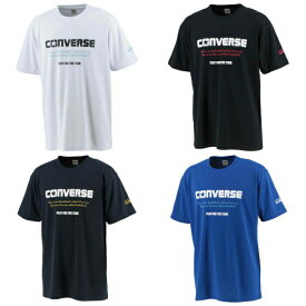 プリントTシャツ CONVERSE コンバース] 吸汗速乾 ラバーブリント 半袖 バスケットボール 部活 試合 練習 ダンス CB231358