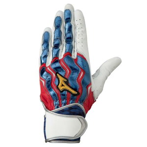 【送料無料】 ミズノプロ バッティンググローブ モーションアークSF 侍ジャパンカラー 勝色コレクション 両手用 一般向け 1EJEA512 限定カラー 刺繍ロゴ バッティング手袋 バッティンググラブ