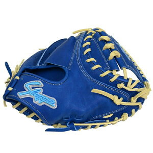 【送料無料】KUBOTA SLUGGER 久保田スラッガー 限定 軟式 少年用 Jr.用 ミット JCMR型 キャッチャー用 LT24-M2 ブルー/トレンチ紐 野球用品