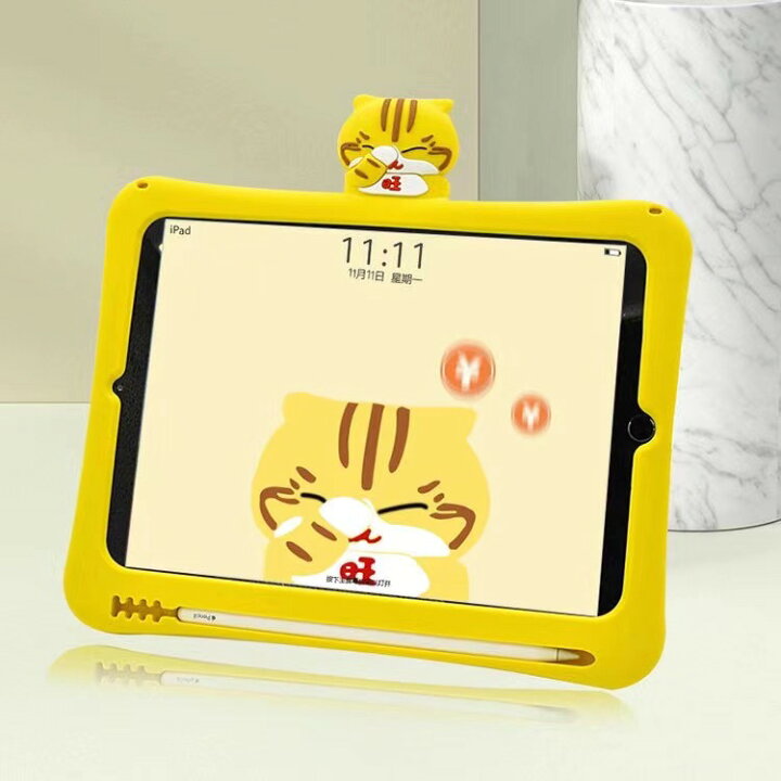 楽天市場 保護フィルム タッチペン付き Ipad ケース 猫 キャラクター シリコン スタンド付き 軽量 耐衝撃 Ipad Air5 Air 5世代 Air4 ケース Ipad Air 第４世代 Ipad9 Ipad8 Ipad7 Ipad6 Ipad5 Ipad Mini5 Ipadpro11 18 カバー 角割れ Ipad 第9世代