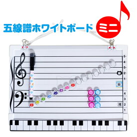 音符磁石で音階が作れる! 五線譜 ホワイトボードミニ "今までになかった音程動画付き!" ホワイトボード五線譜 ボード 壁掛 マグネット音符 初心者 独学 五線ボード 音楽 ピアノ教材 音符磁石 音符カード