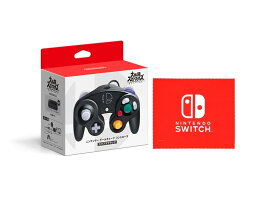 ニンテンドー ゲームキューブ コントローラ スマブラブラック (Nintendo Switch ロゴデザイン マイクロファイバークロス 同梱)