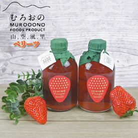 朝採りいちごを漬け込んだ いちごビネガー(大分県オリジナル新品種 ベリーツ) 250ml×2本 いちご酢 フルーツビネガー むろおの会【送料込(北海道・沖縄除く)】 SAYU